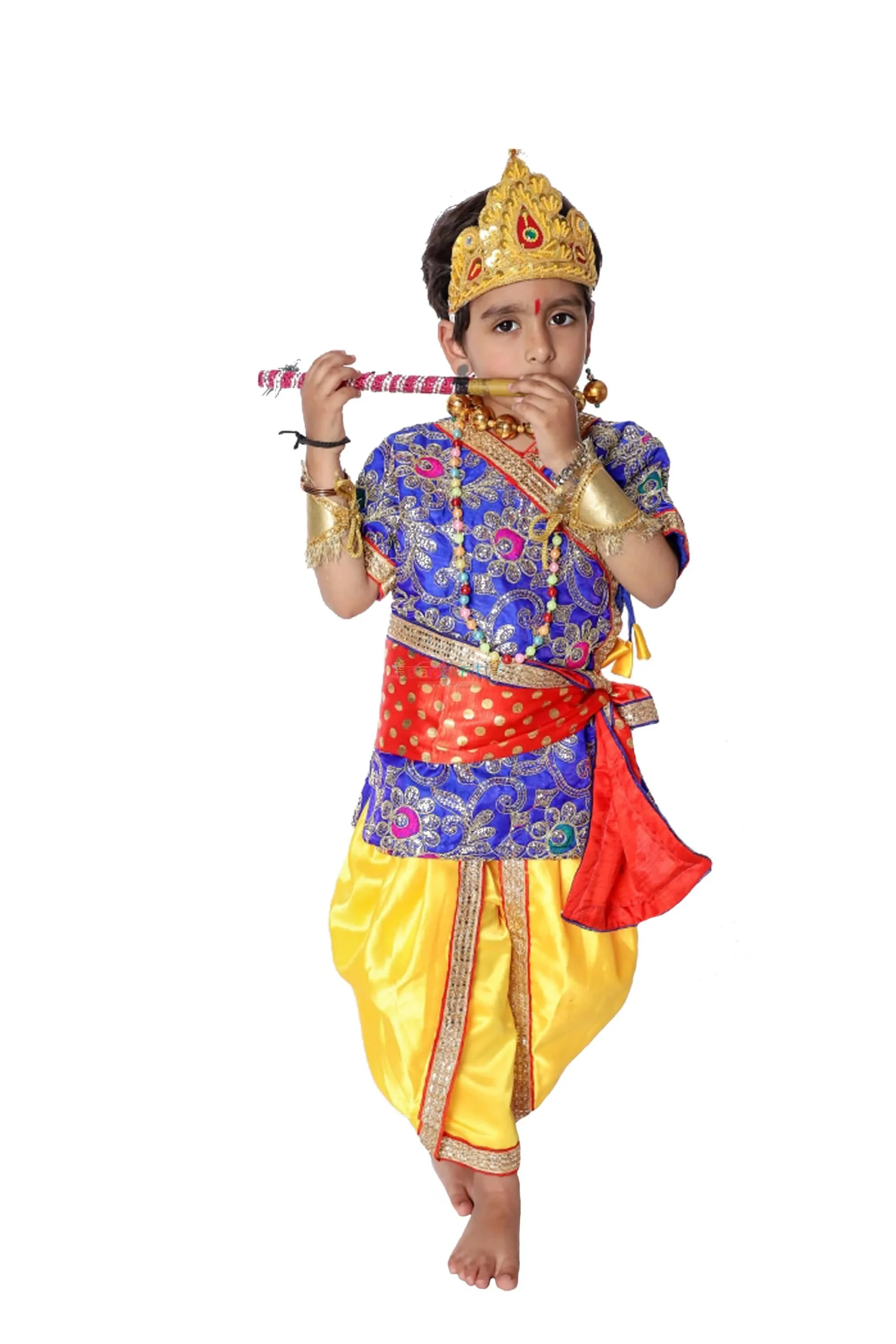 Fancy dress Krishna costume for Kids with Accessories Buy Online  KrishnaCostume