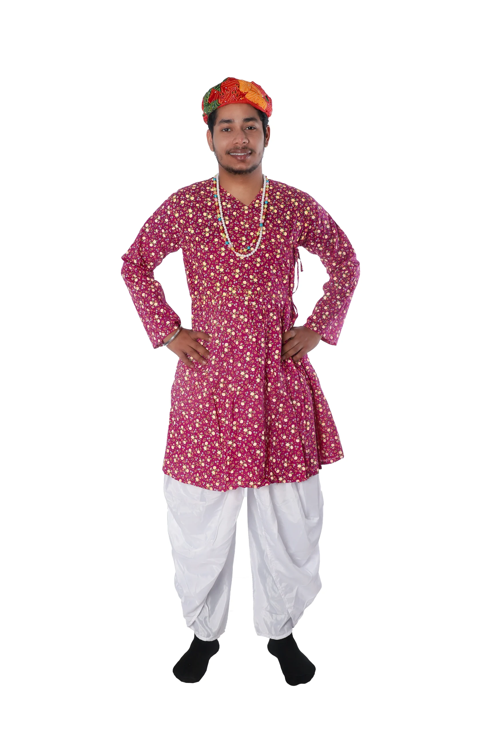 Buy Muskan Rajasthani Fancy Dress For Boy Green Color Kids,Indian State For  Annual Function Theme Party Competition Stage Shows Dress at Amazon.in
