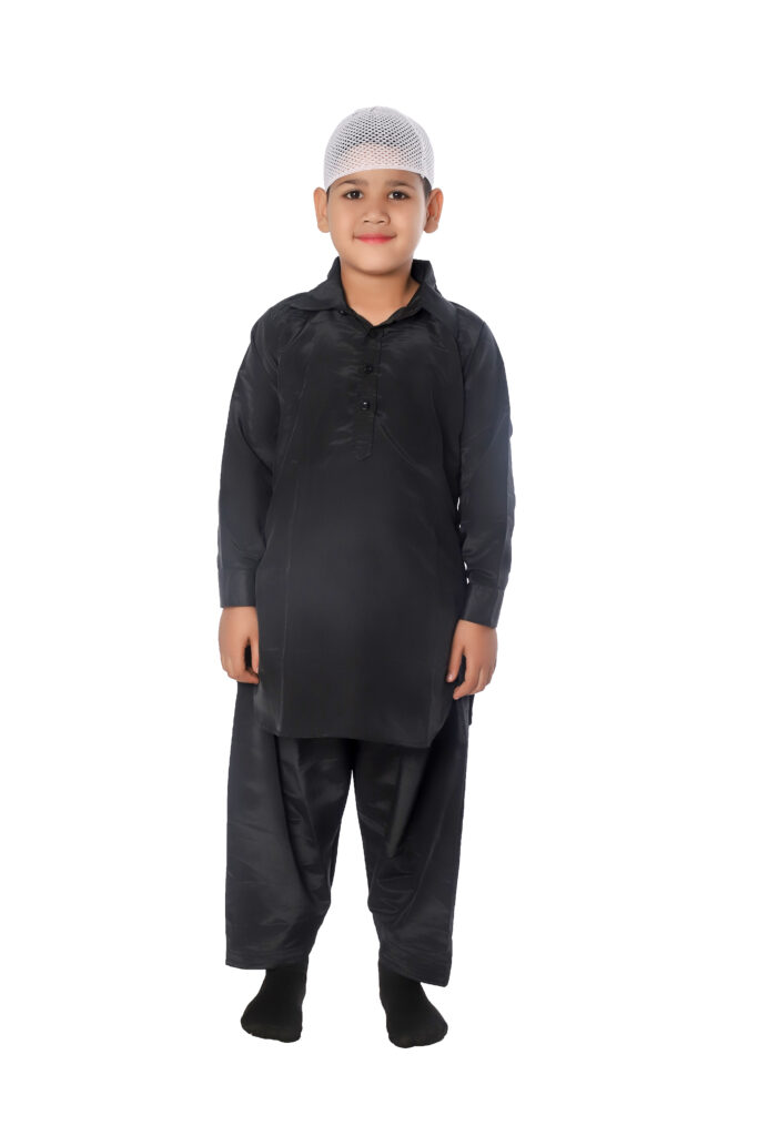Kids Indian Ethnic Kurta and Payjama Pathani Suit For Boys-vietvuevent.vn