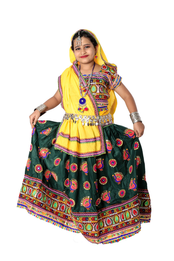 Buy Laddu Gopal Garba Dress for Navratri with Dandiya Stick & Cap -  Multicolor | COD Available | 99poshak