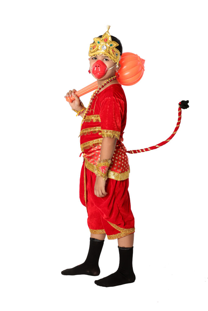 Buy Hanuman Dress Set for 1.5 Feet Idol Size= 12 Inches (3 No) (Red) Online  at Low Prices in India - Amazon.in