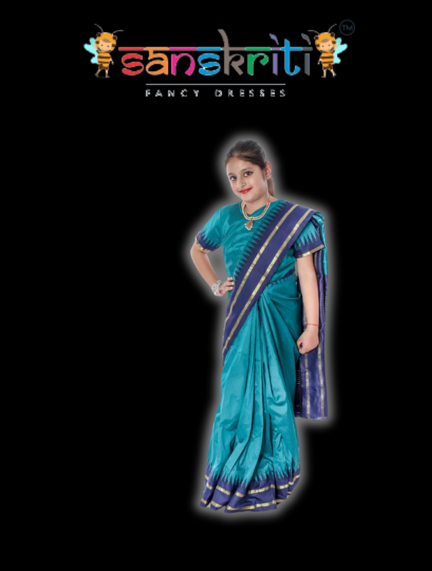 New designer fancy jari ready to wear tikli kid saree with unstitch blouse  piece - SHRITHI FASHION FAB - 4252226