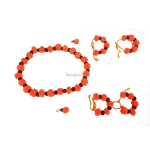 Rudraksha Artificial Flower Ram Mala